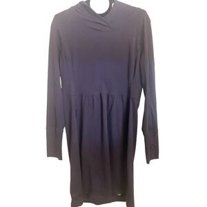 The North Face Laurel Hooded Dress FlashDry Greystone Blue Woman's Size Large